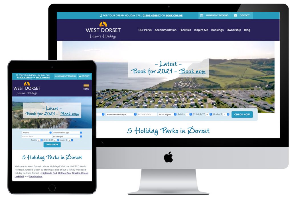 West Dorset leisure holidays website